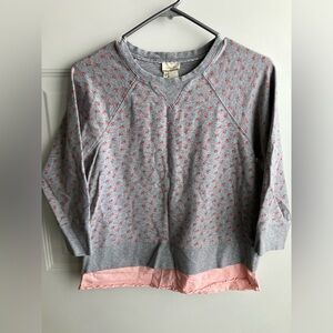 Matilda Jane “Hello Lovely” comfy layers dainty floral sweater cotton medium